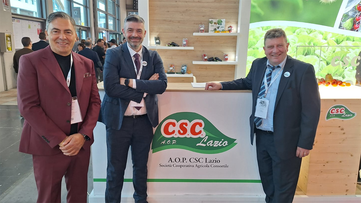 Da sinistra a destra: Guido La Rocca, Presidente, Michele Catena, Account manger e Romano Pecchia, Direttore di AOP CSC Lazio